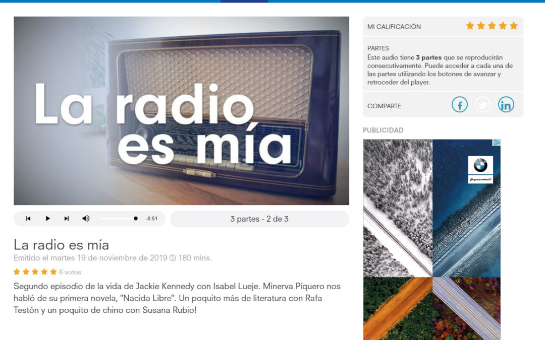 Entrevista en La Radio es Mía de RTPA a Minerva Piquero y su Nacida Libre