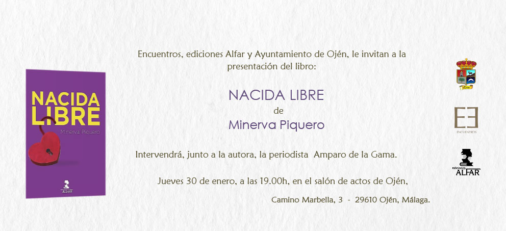Presentación de Nacida Libre de Minerva Piquero en Ojén, Málaga
