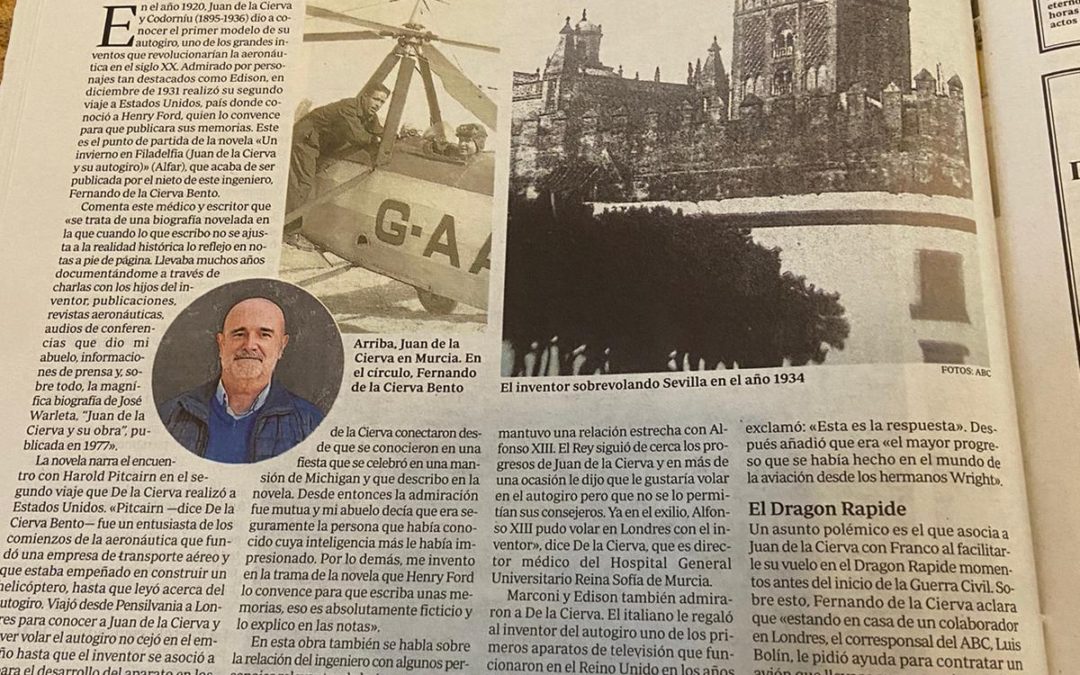 Un invierno en Filadelfia (Juan de la Cierva y su autogiro) en ABC de Sevilla