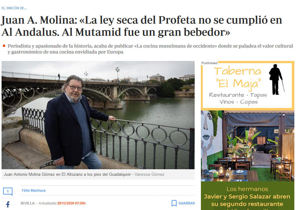 La cocina musulmana de Occidente en ABC de Sevilla